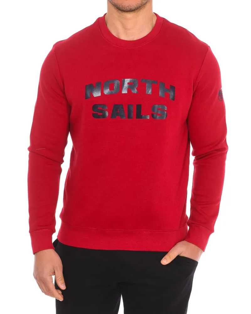 North Sails Langärmliges Rundhals-Sweatshirt 9024170 Herren Dunkelrot
