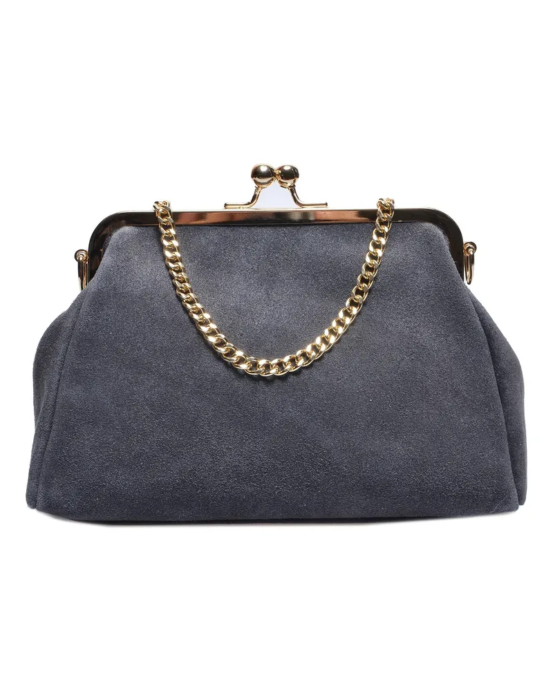 Luisa Vannini GRAU Rindsledertasche Grau