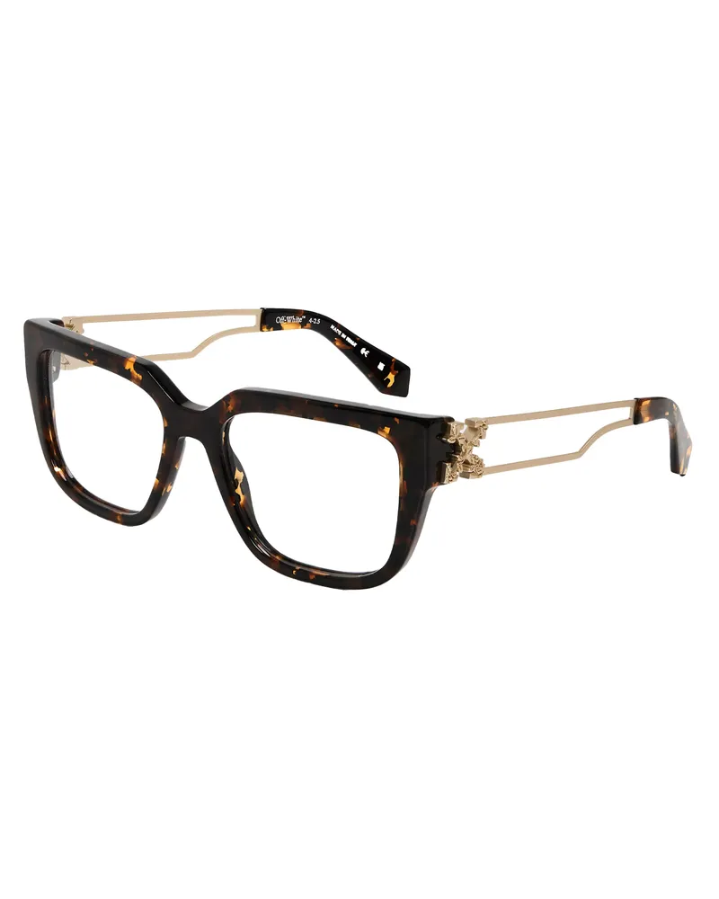 OFF-WHITE Off White - "Style 8w" Sonnenbrille für Damen (Dunkles Havannabraun Dunkelbraun