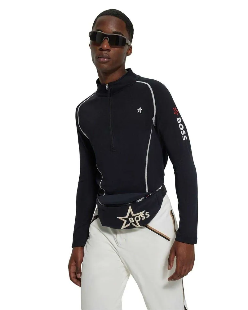HUGO BOSS Sweatshirt für Herren, Langärmlig (Schwarz Schwarz