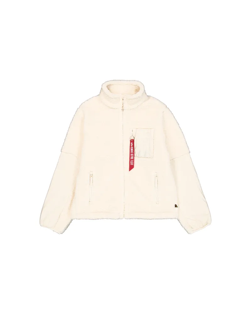 Alpha Industries Sherpa Zip-Jacket Wollweiß