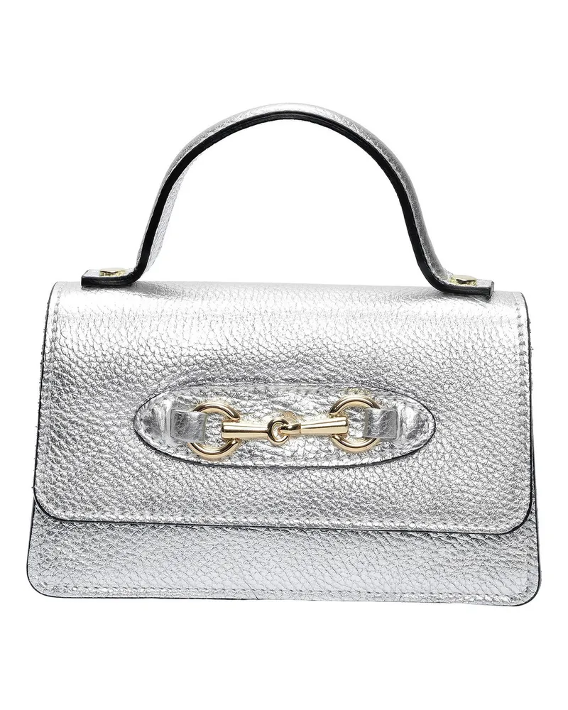 Isabella Rhea Silber Rindsledertasche Silber