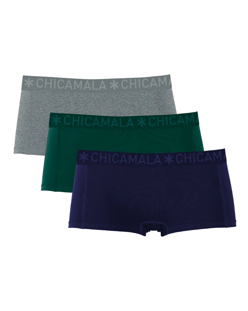 Muchachomalo Chicamala Boxer – 3er-Pack – Unterwäsche für Mädchen Mehrfarbig