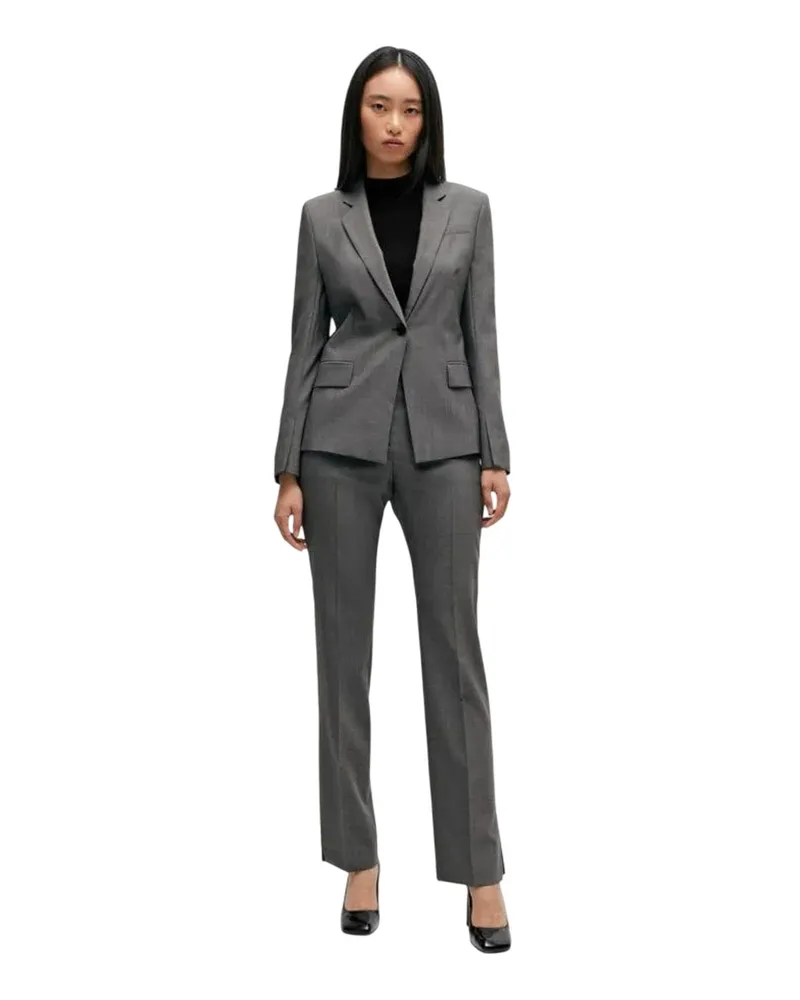 HUGO BOSS Anzugjacke für Damen, Hals Kerbe (Grau Grau