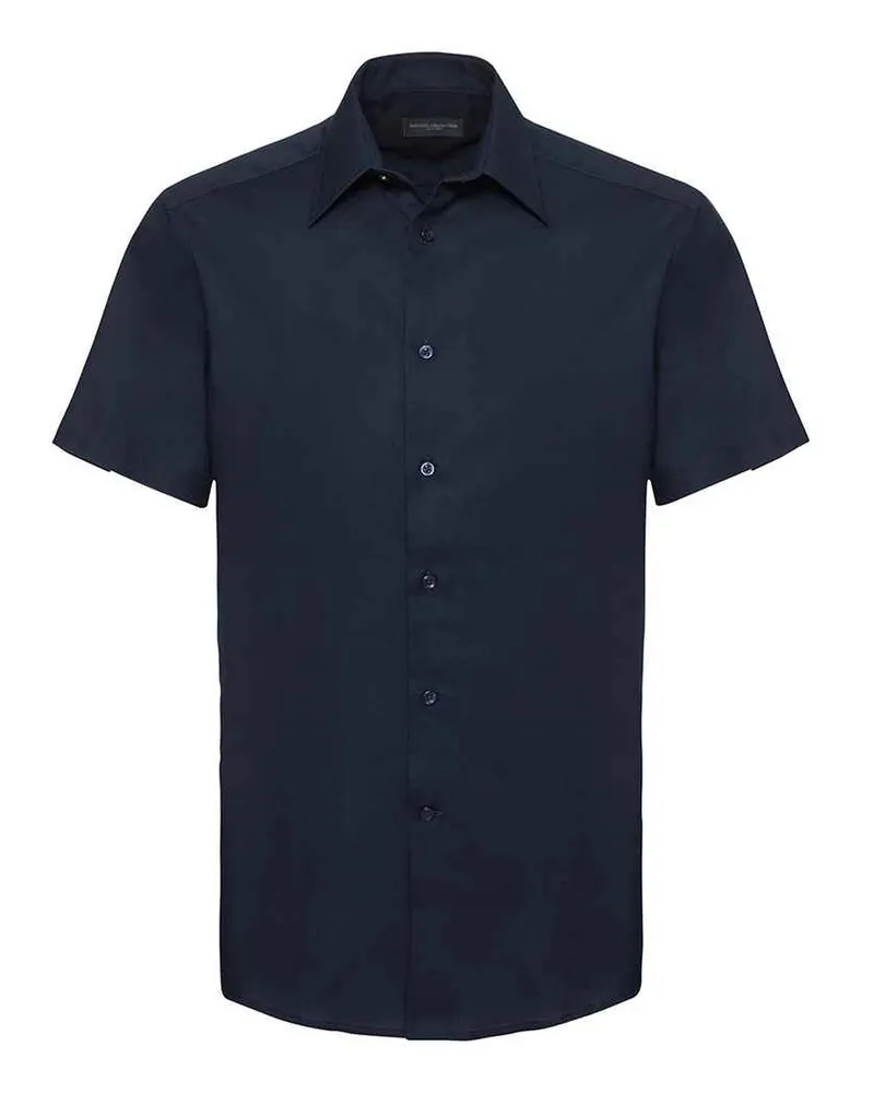 Russell Athletic Russell Collection - Hemd für Herren kurzärmlig (Leuchtend Navy-Blau Marineblau