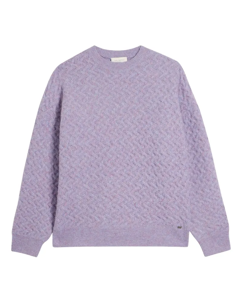 Ted Baker Wmk Morlea Horizontal Cable Relaxed Fit Jumper - Lila Lila