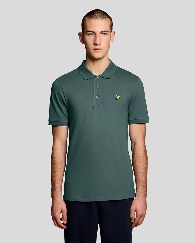 Lyle & Scott Polohemd Unifarben Grün
