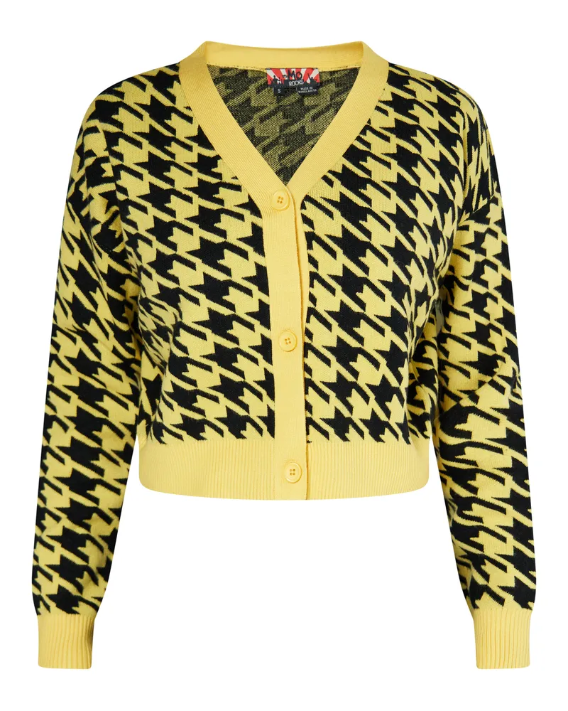 My Mo Strickjacke Damen gelb Gelb
