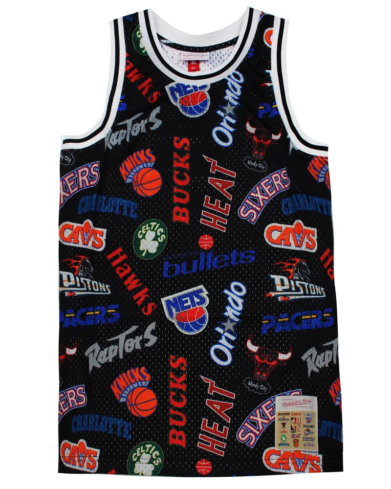 Mitchell & Ness überall im gesamten Eastern Swingman Mens Tanpop Top Schwarz