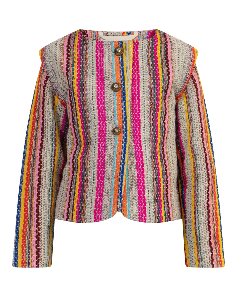 IZIA Jacke Mädchen Mehrfarbige rosa Streifen Mehrfarbig