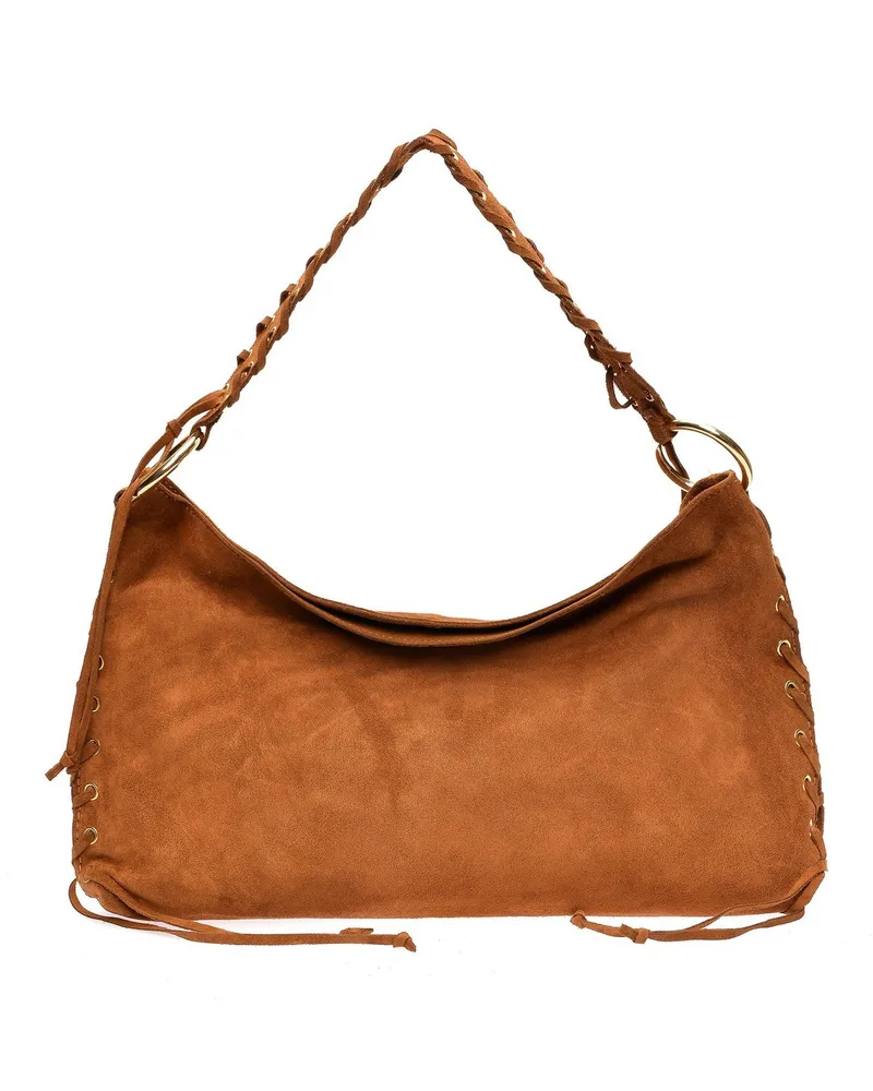 Anna Luchini Braun Rindsledertasche Braun