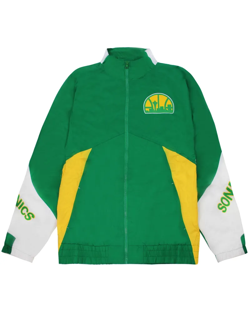 Mitchell & Ness Seattle Supersonics Herren Windbreaker Jacke Grün