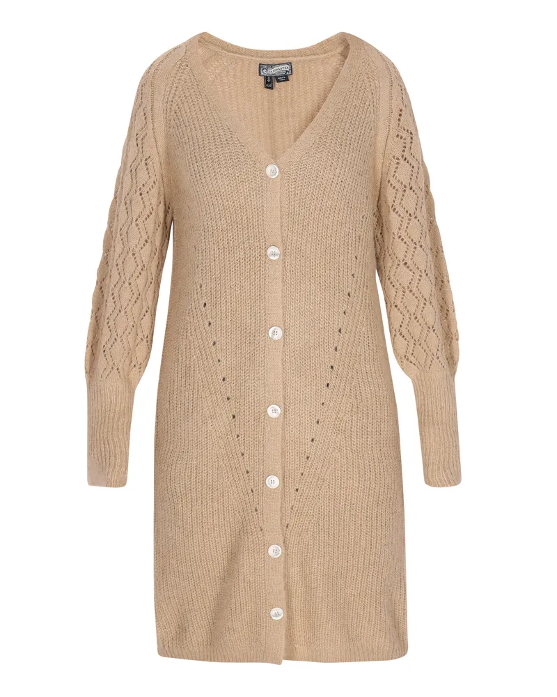 DreiMaster Strickjacke Frauen Beige Beige