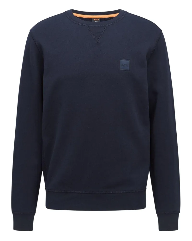 HUGO BOSS Westart" Sweatshirt für Herren, Rundhalsausschnitt, Premium-Baumwolle (Marine Marineblau