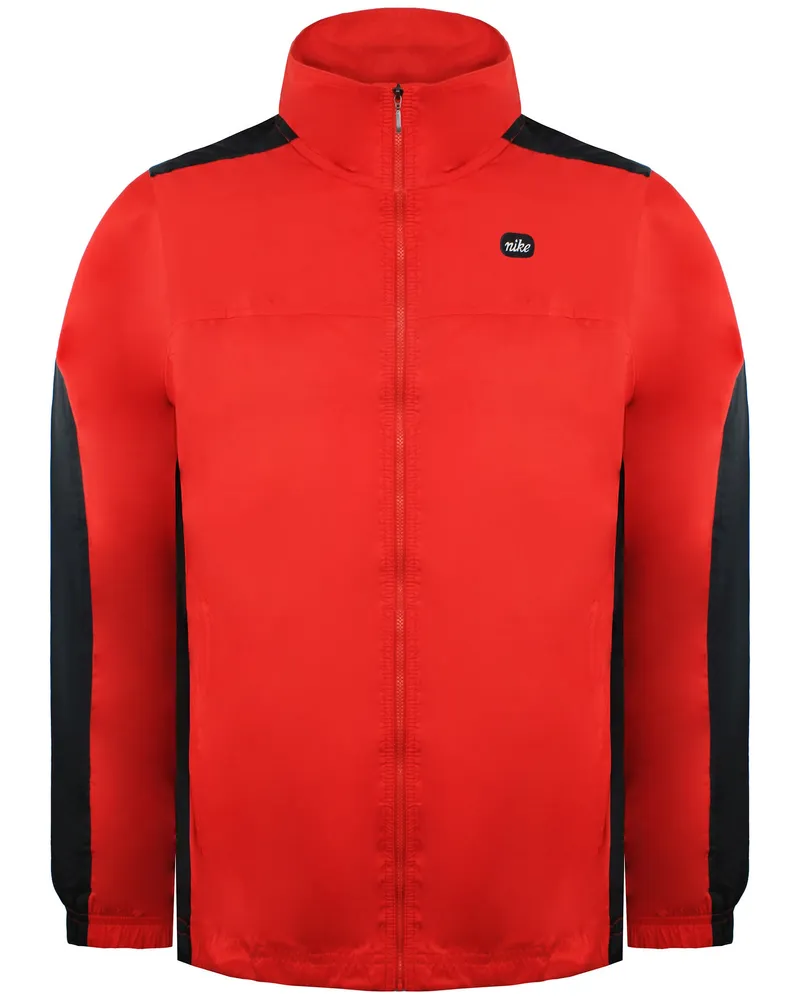 Nike Logo Herren Rotes Windbreaker-Jacke Rot