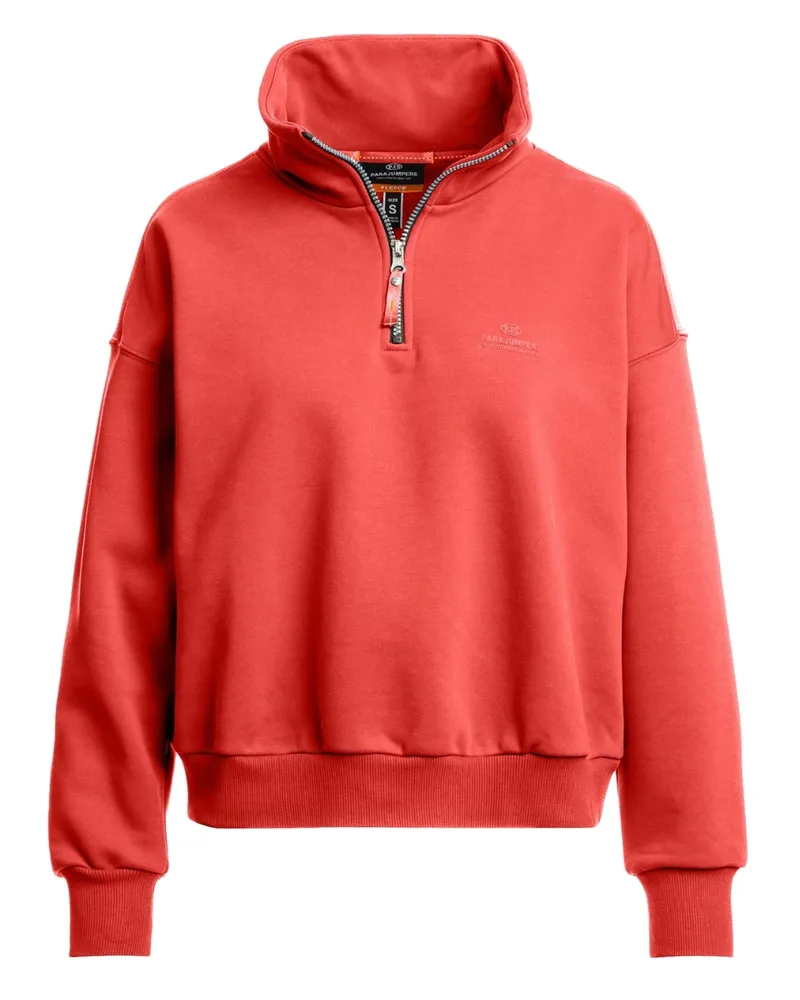 Parajumpers Zendaya Sweatshirt mit halbem Reißverschluss - Rot Rot