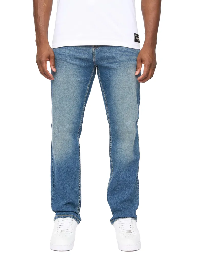 CrossHatch Detendu" Jeans für Herren (Mittlere Waschung Mittelblau