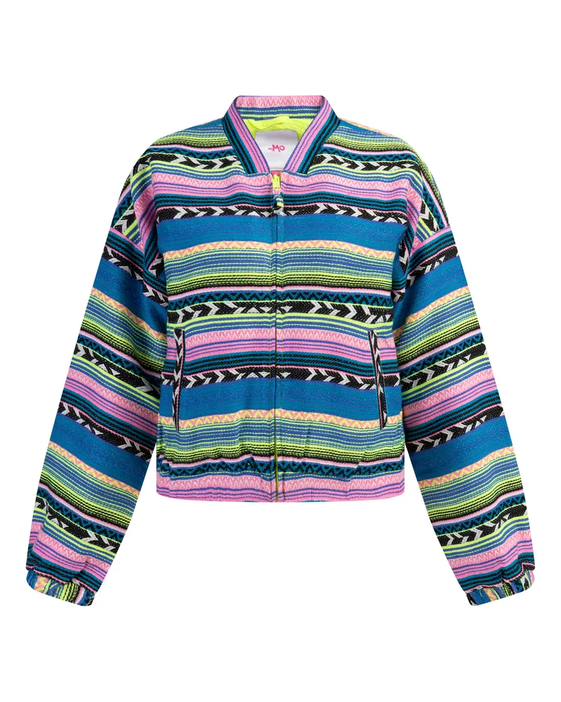 My Mo Bomberjacke Damen Mehrfarbig Neongrün Mehrfarbig