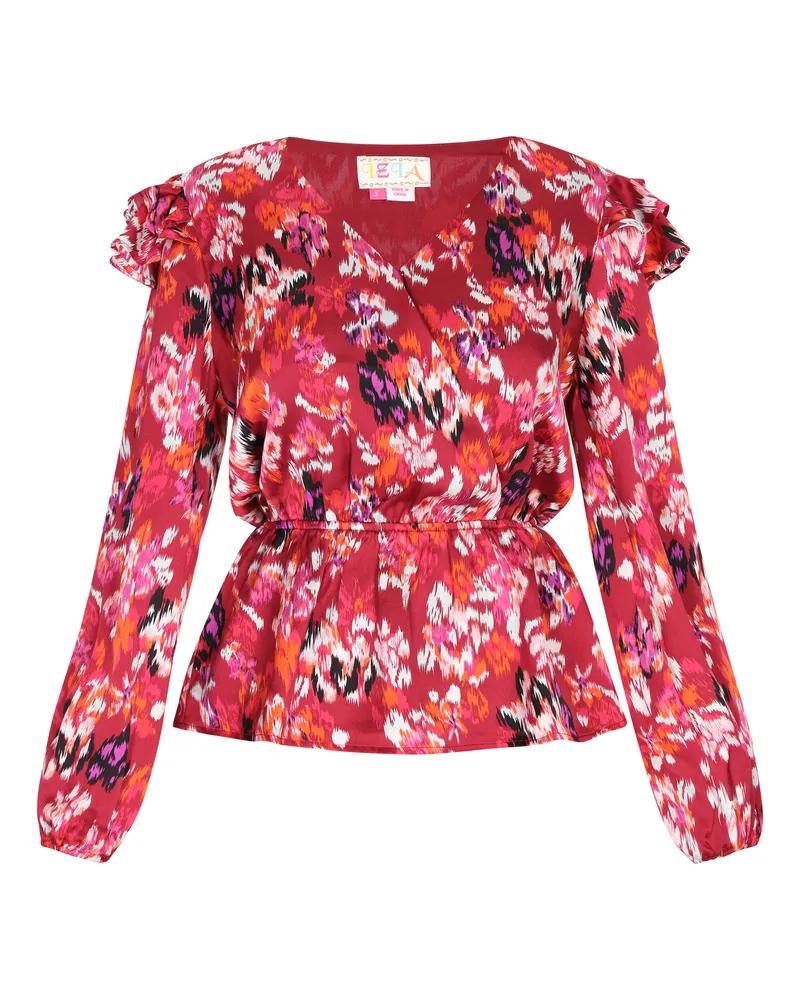 IZIA Bluse Damen Rosa Mehrfarbig Mehrfarbig
