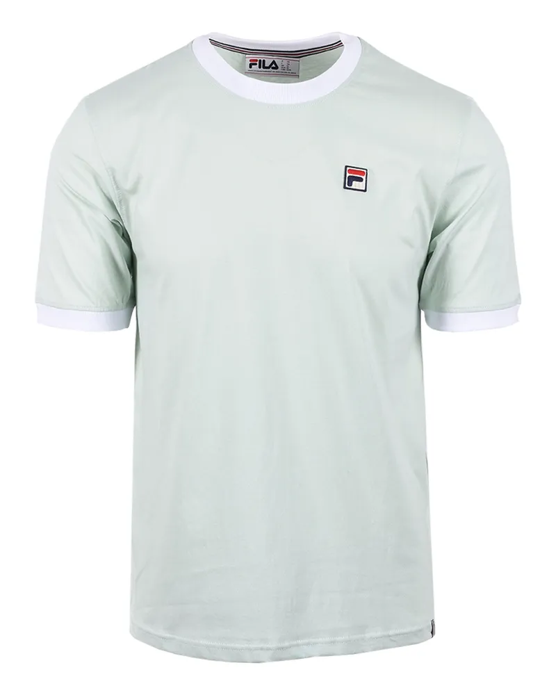 Fila MARCONI ESSENTIAL RINGER T-SHIRT SURF SPRAY/WHITE Grün