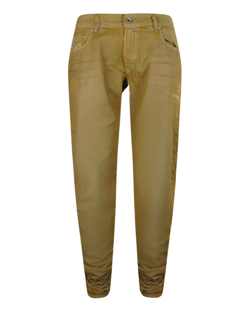 Diesel Sleeker - Braune Jeans Im Dirty-style Braun