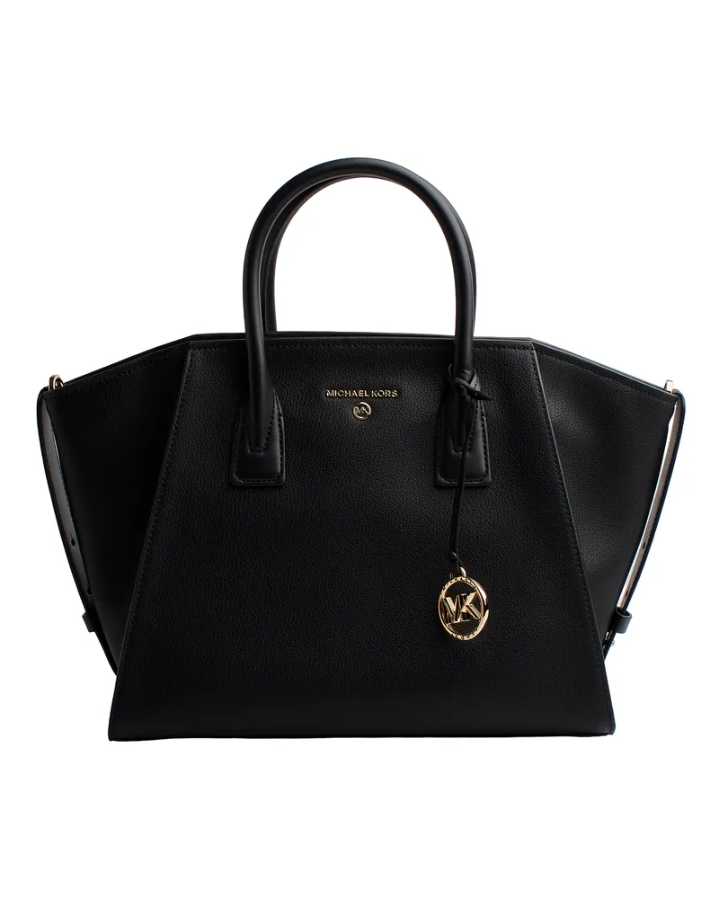 Michael Kors Avril 30F2G4VS3L Ledertasche für Damen Schwarz