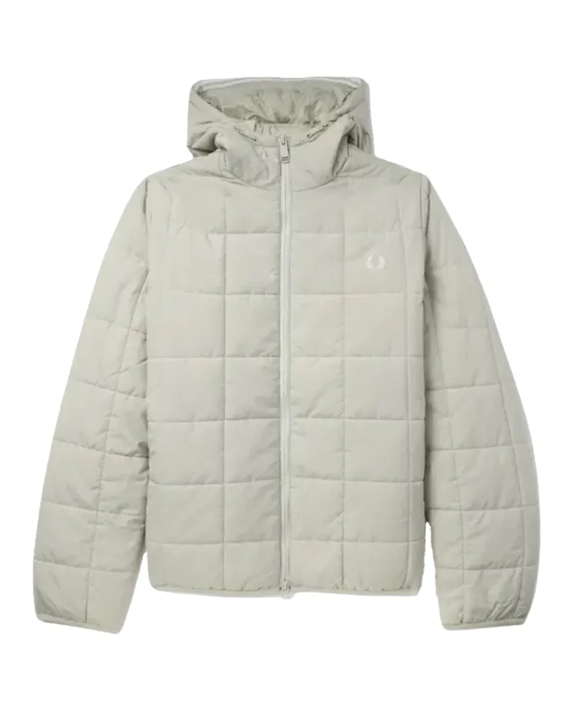 Fred Perry Steppjacke für Herren, Isoliert (Auster-Grau Wollweiß