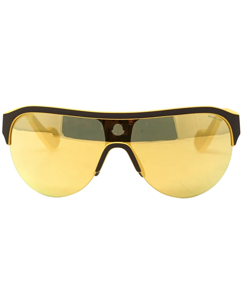 Moncler ML0049 50L OO Gelbe Sonnenbrille Gelb