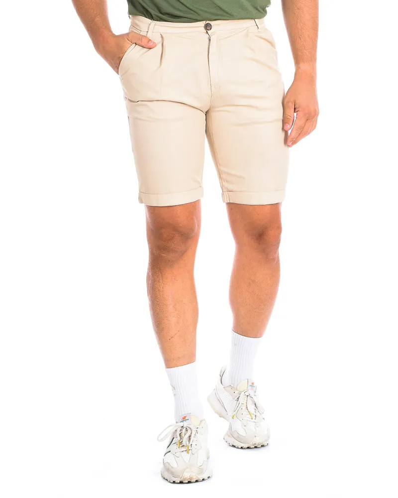 La Martina Herren-Bermudashorts mit geradem Saum TMB004-TL121 Beige
