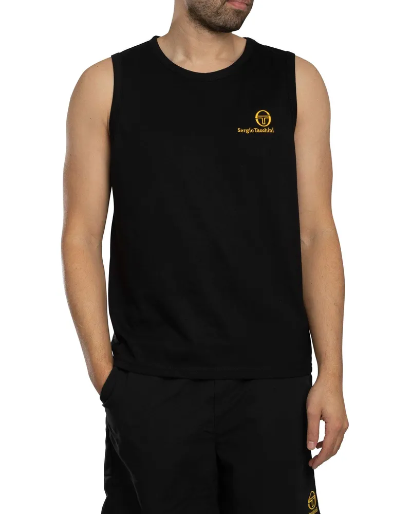 Sergio Tacchini Sawyer Weste, Schwarz Schwarz