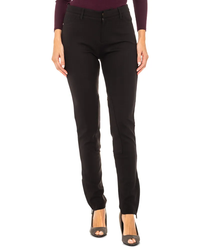 La Martina Ottoman elastische Hose Typ Leggings LWT003 Frau Schwarz