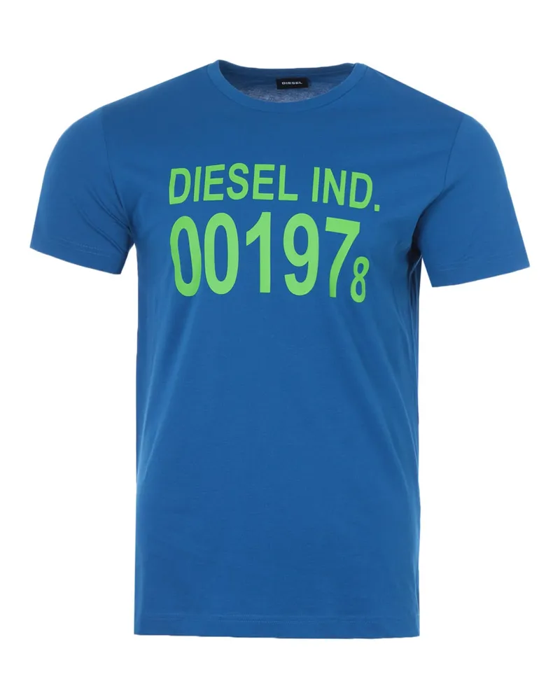 Diesel Herren  T-DIEGO T-Shirt in Blau Blau