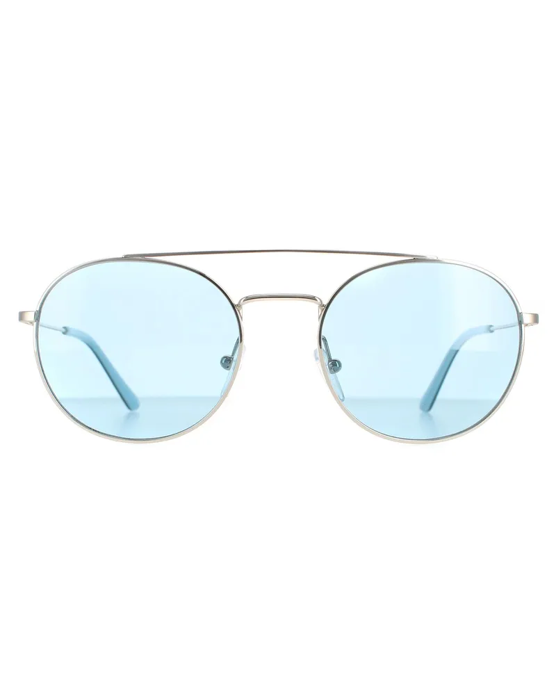 Calvin Klein Rund Unisex Nickel Solid Hellblau CK18116S Silber