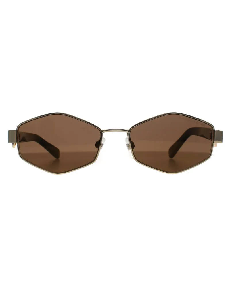 Marc Jacobs Oval Womens Gold Schwarz Gold Spiegel MARC 496/S Gold