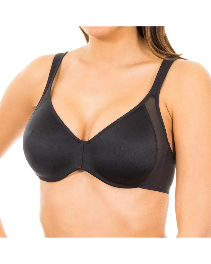DIM Bügel-BH mit elastischen Seiten Generous 3792 für Damen Schwarz