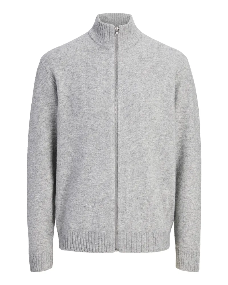 Jack & Jones Strickjacke Hellgrau
