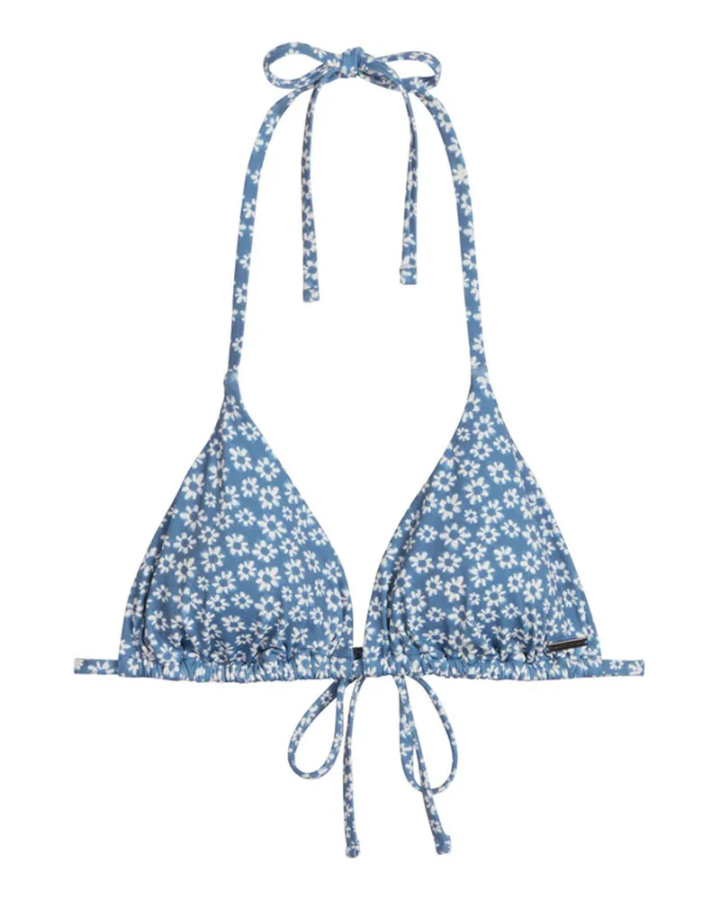Marc O'Polo Damen-Triangel-Bikini-Top ShinyTriangle - Blau Blau