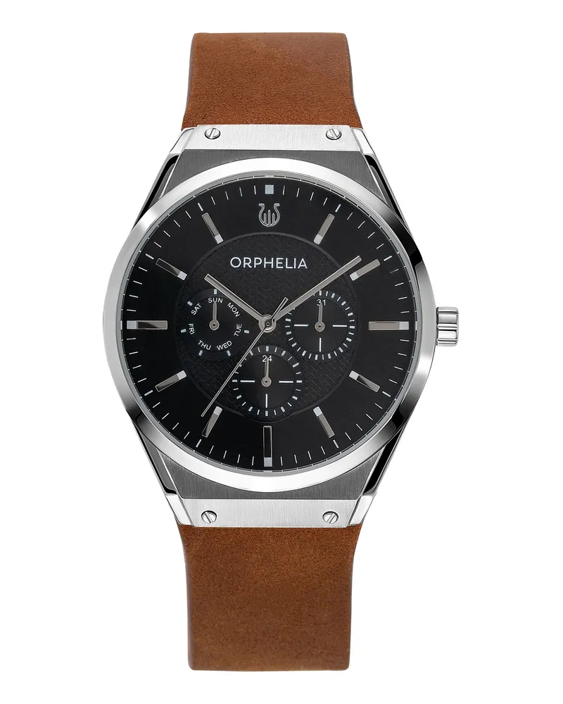 Orphelia Saffiano Herren-Armbanduhr, braun, OR71906 Braun