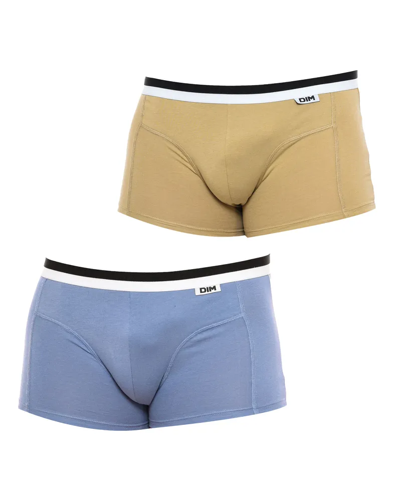 DIM Pack-2 Boxershorts  Basic atmungsaktives Gewebe D05H2 für Männer modernes und elegantes Design Mehrfarbig