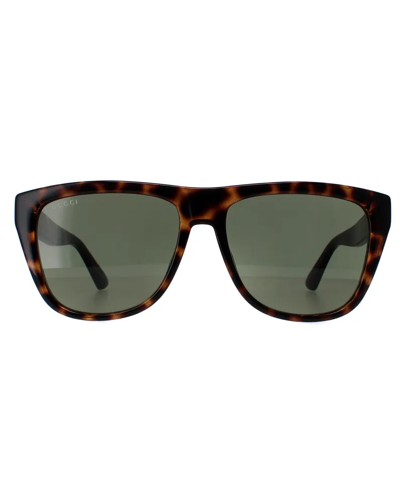 Gucci Rectangle Herren Havanna Grün GG1345S Braun