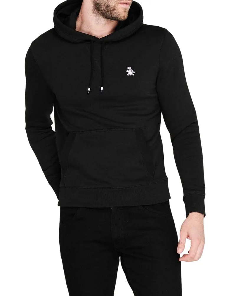 Original Penguin Popover" Kapuzenpullover für Herren (Schwarz Schwarz