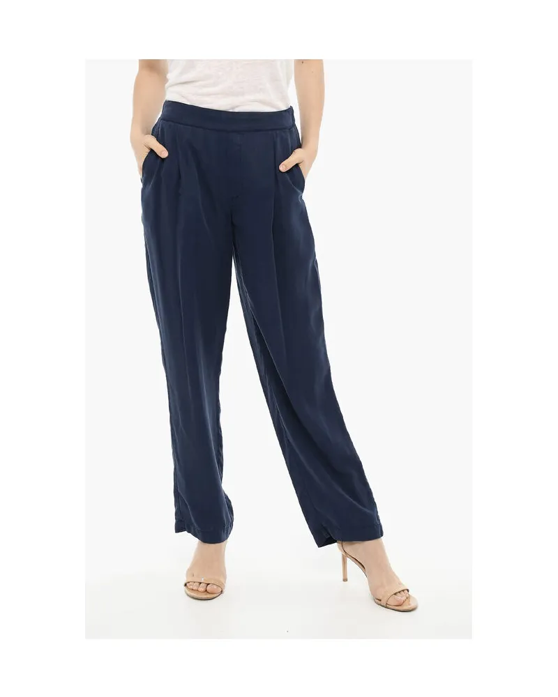 Woolrich Schlaghose mit einfacher Bundfalte - Blau Blau
