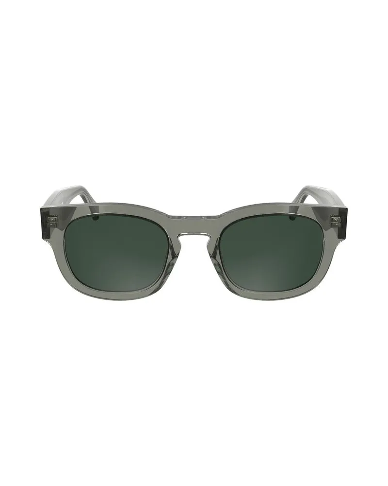 Calvin Klein Graue Acetat-Sonnenbrille Grau