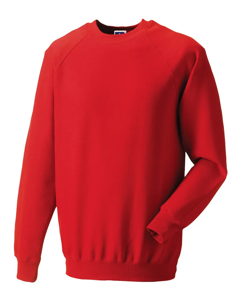 Russell Athletic Russell - "Spotshield" Sweatshirt für Herren Raglanärmel (Leuchtend Rot Rot