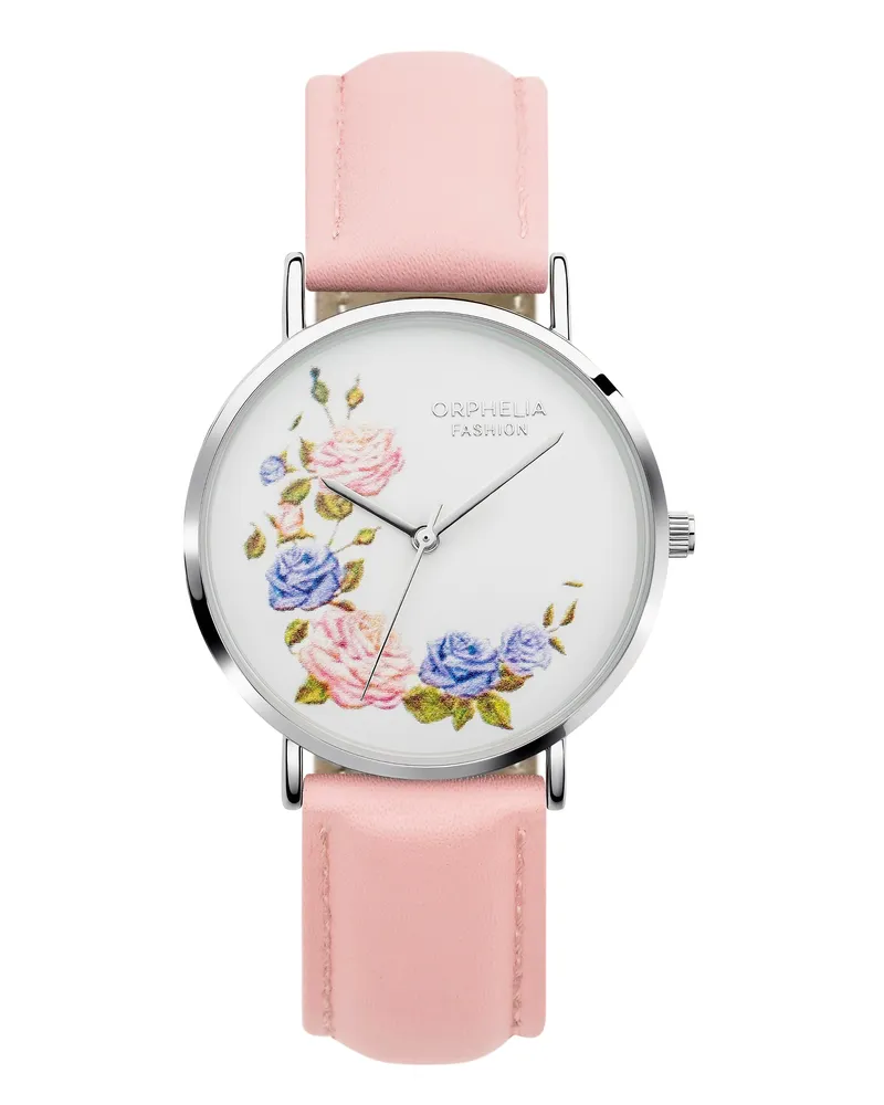 Orphelia Fashion Florale Damen Pinke Uhr OF711815 Rosa
