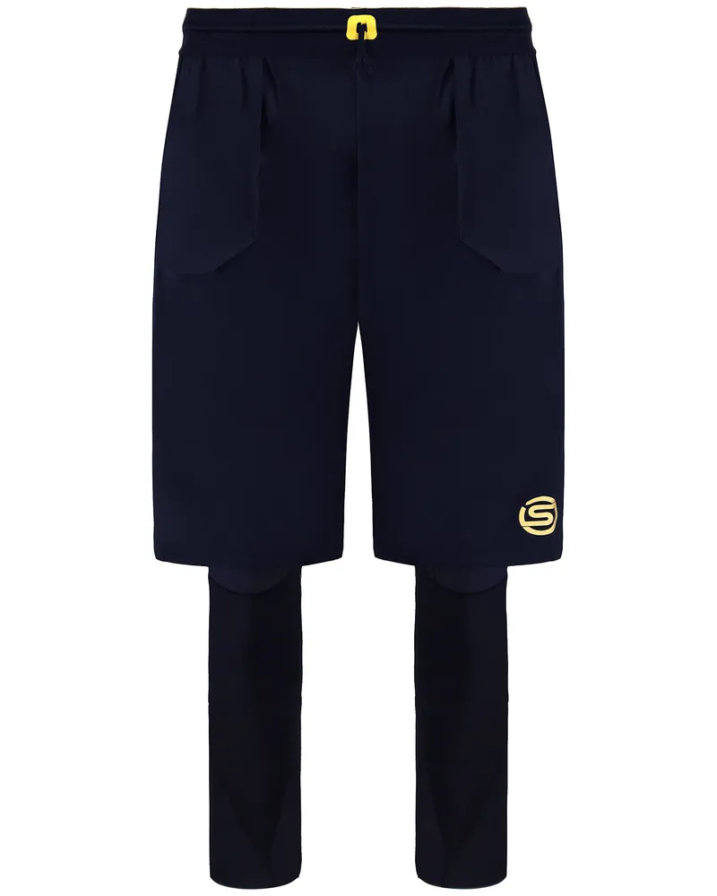 Skins Series-5 Herren Navy Reise- und Erholungslange Tights Blau