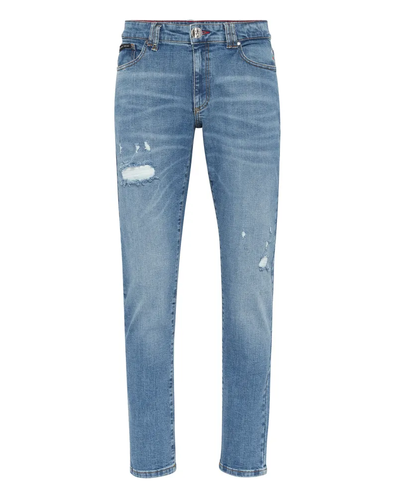 Philipp Plein Schlanke Passform Blau