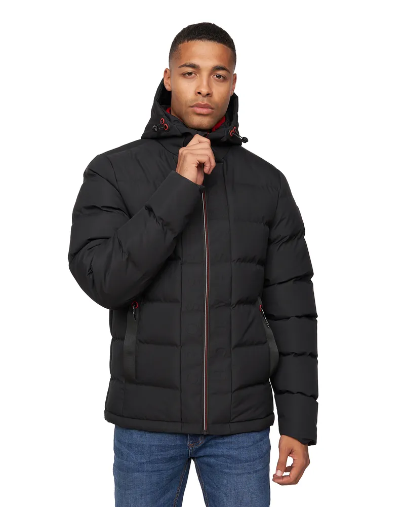CrossHatch Kampnew" Jacke für Herren (Schwarz Schwarz