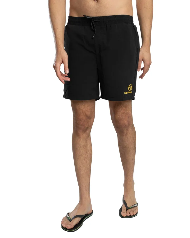 Sergio Tacchini Cordosa Badeshorts, Schwarz Schwarz