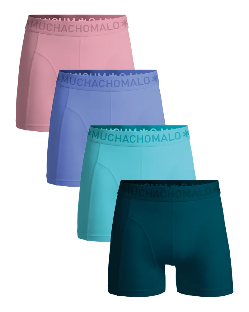 Muchachomalo Herren Boxer Shorts - 4er Pack - Herren Unterwäsche Mehrfarbig